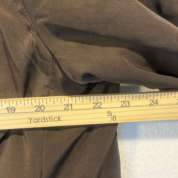 Gallery XL Overcoat 100% Polyester Detach Hooded Brown Midi Long Sleeves - Picture 13 of 16